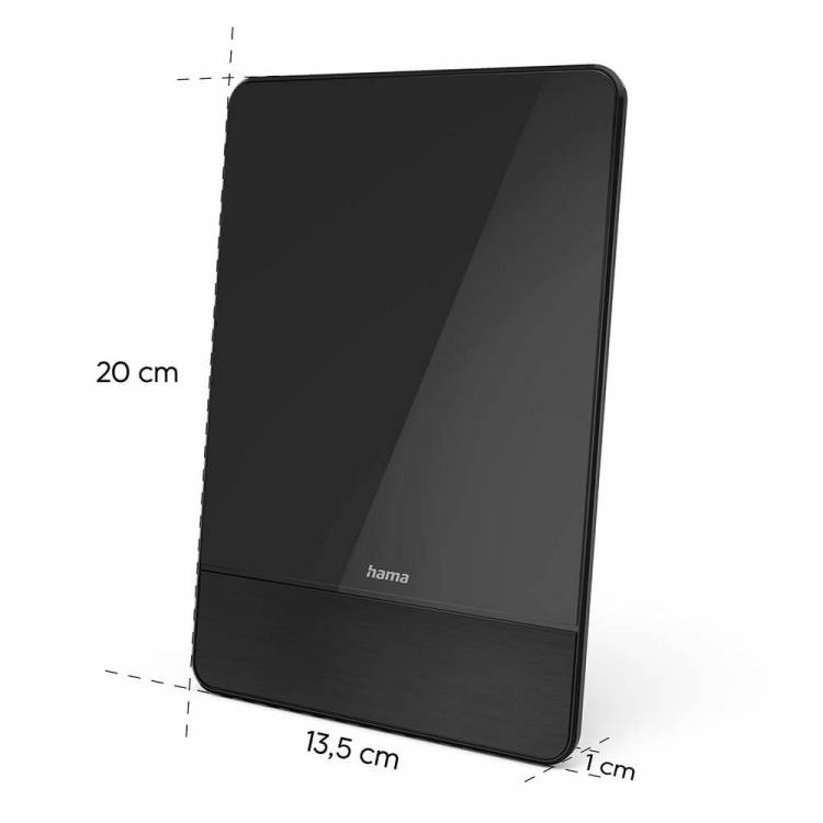 Hama Inomhusantenn Pro 45 DAB+/DAB/DVB-T2/FM Flat Svart