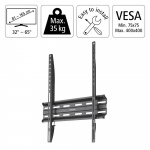 Hama Väggfäste Fast VESA upp till 400x400 65 Hama Väggfäste Fast VESA upp till 400x400 65