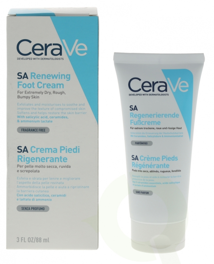 Cerave SA Renewing Foot Cream 88 ml For Very Dry, Rough, Bumpy Skin