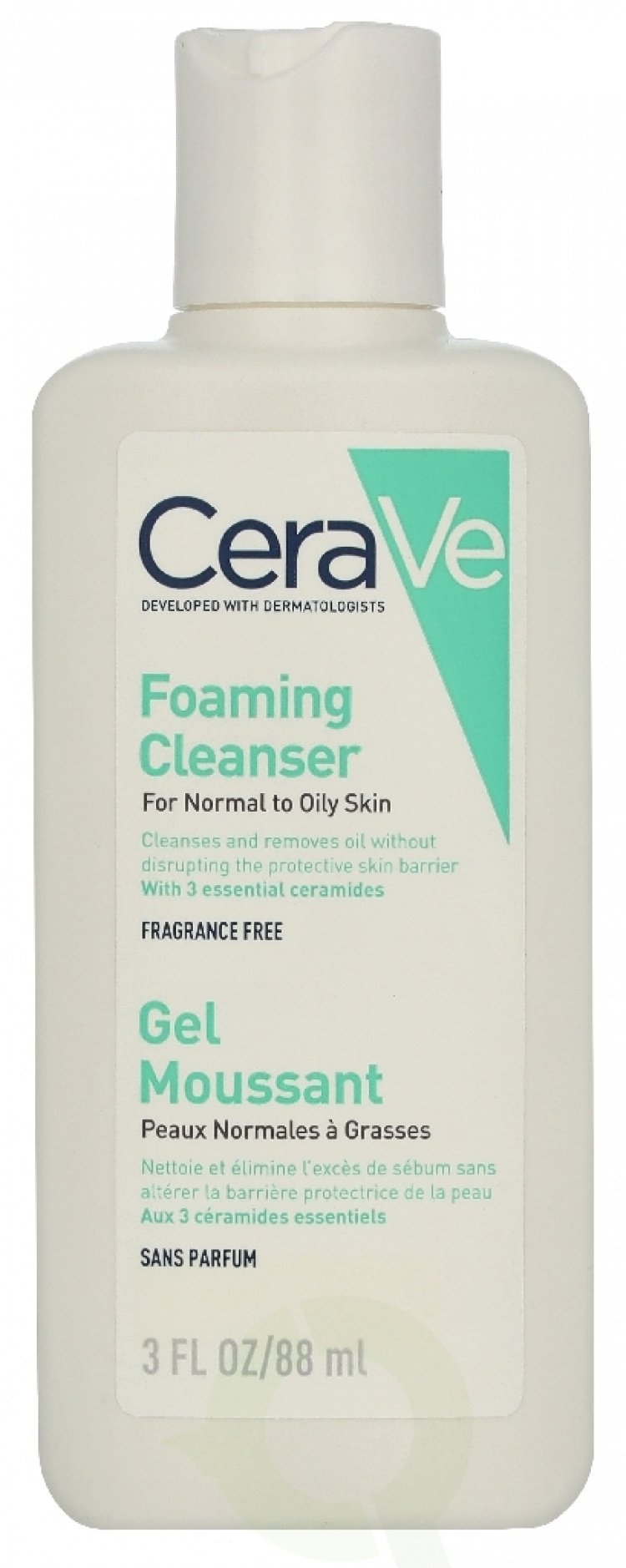 Cerave Foaming Cleanser 88 ml For Normal To Oily Skin