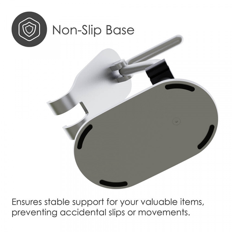 Desire2 Hörlursställ och mobiltelefonhållare Silver