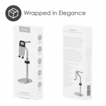 Desire2 Hörlursställ och mobiltelefonhållare Silver