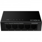 Strong 5-port Gigabitswitch Metall Svart