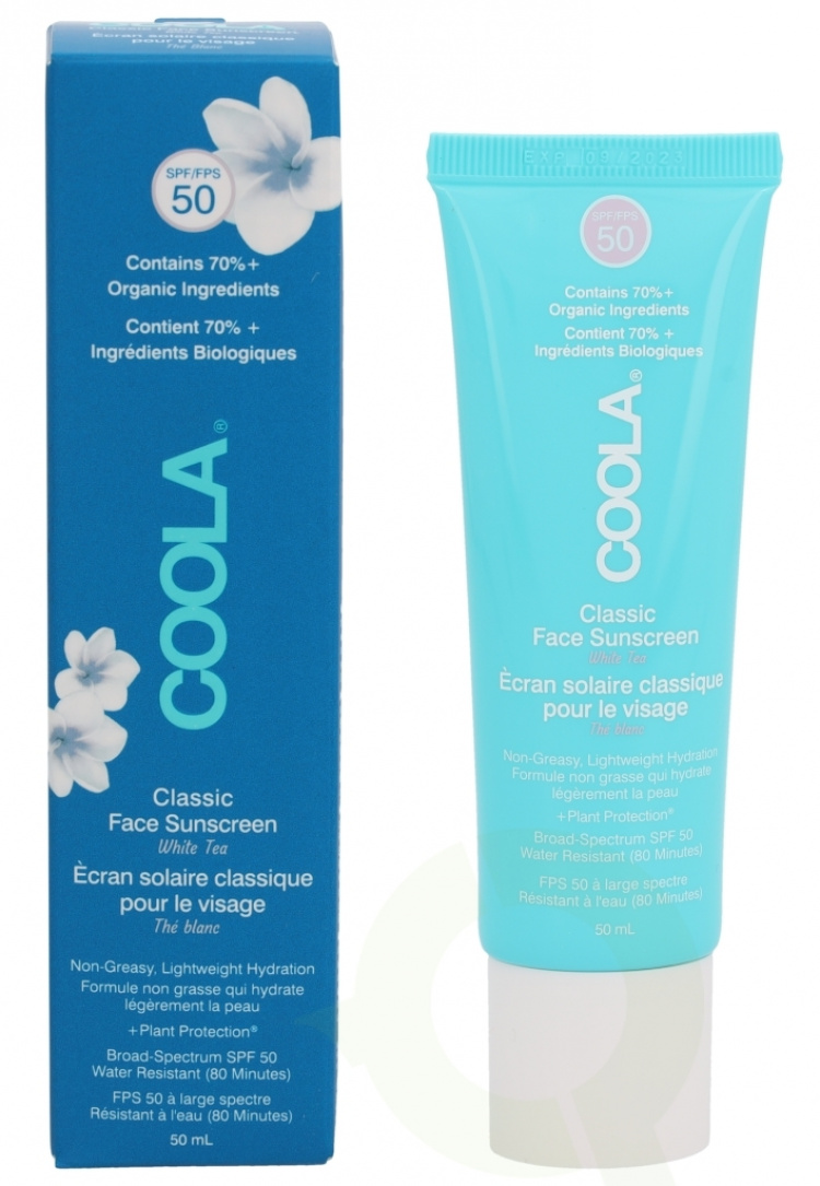 Coola Classic Sunscreen Face Moisturizer SPF50 50 ml White Tea