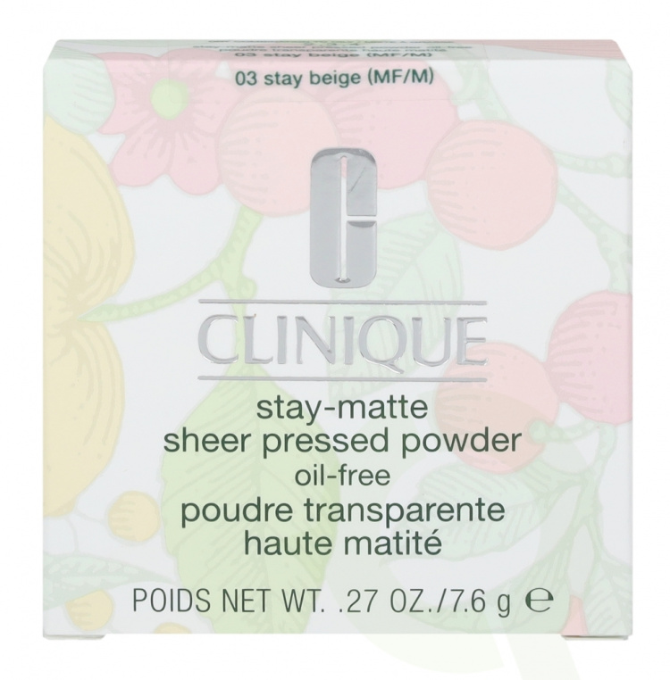 Clinique Stay-Matte Sheer Pressed Powder 7.6 gr #03 Stay Beige (MF/M)