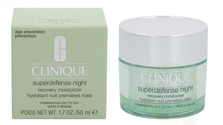 Clinique Superdefense Night Recovery Moisturizer 50 ml Combination Oily To Oily 3,4