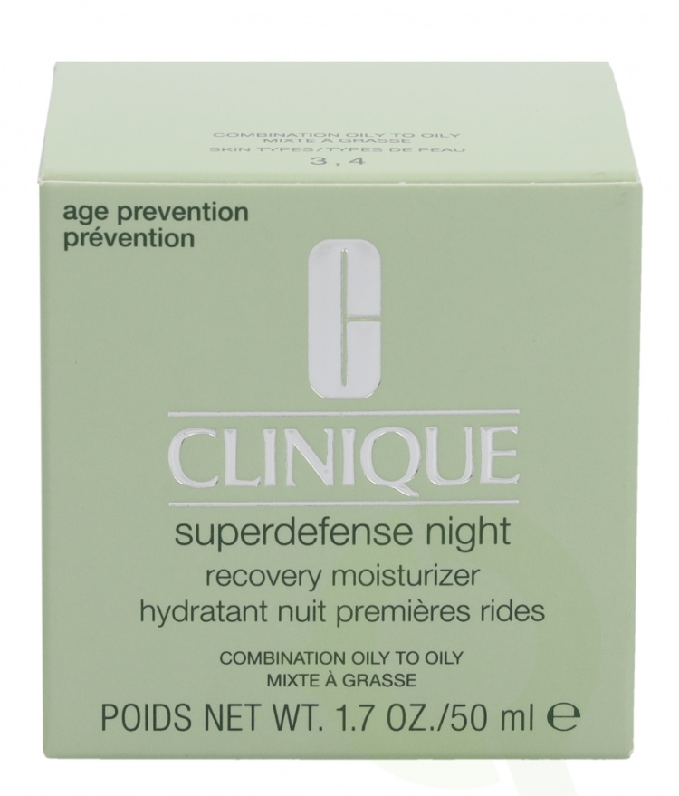 Clinique Superdefense Night Recovery Moisturizer 50 ml Combination Oily To Oily 3,4