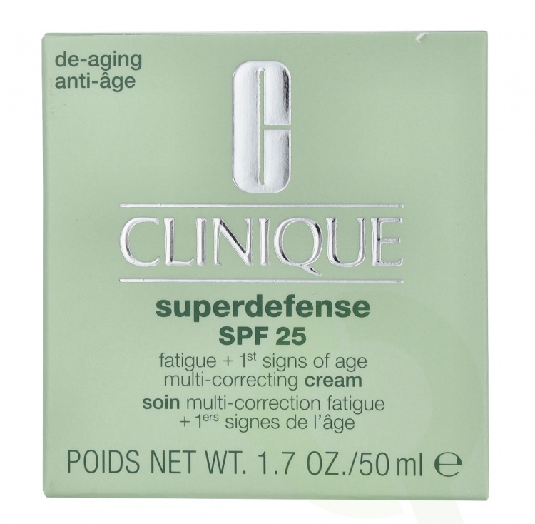 Clinique Superdefense Multi-Correcting Cream SPF25 50 ml Very Dry to Dry Combination 1,2