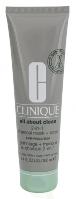 Clinique All About Clean 2-In-1 Charcoal Mask + Scrub 100 ml For All Skin Types