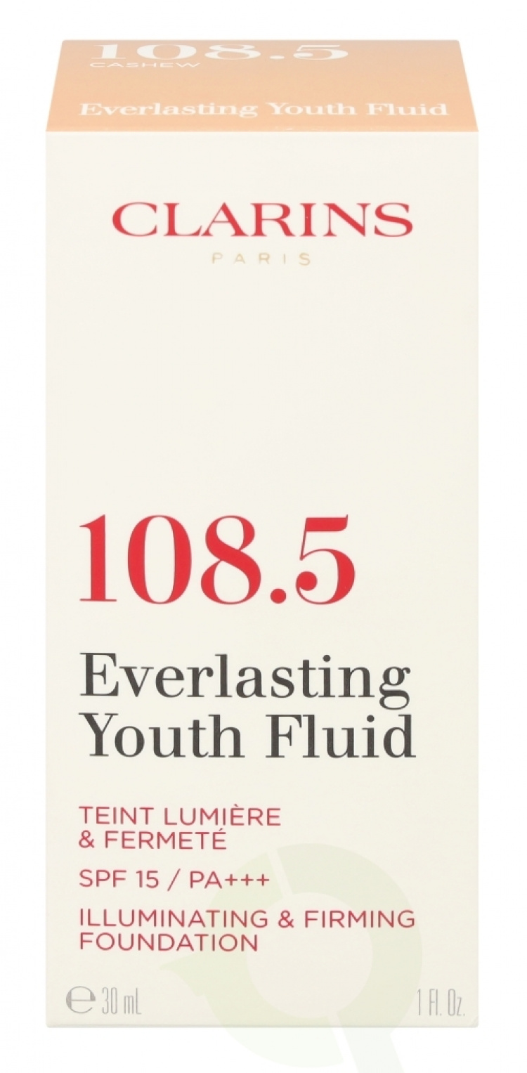 Clarins Everlasting Youth Fluid Foundation SPF15 30 ml #108,5 Cashew