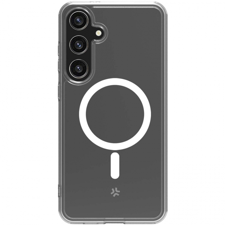 Celly Gelskinmag Magnetic TPU Cover Galaxy S24+ 5G Transparent