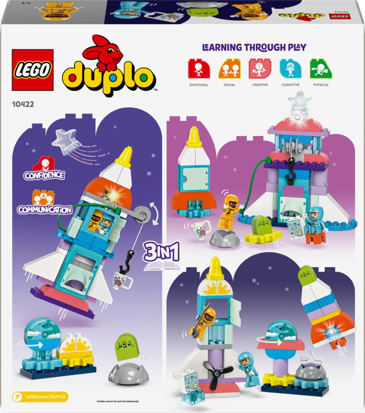 LEGO DUPLO Town 10422 - 3in1 Äventyr med rymdfärja