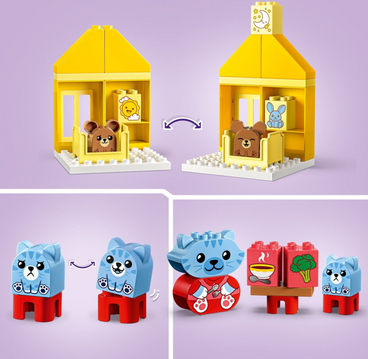 LEGO DUPLO My First 10414 - Vardagsrutiner: mat och nattning