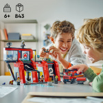 LEGO City Fire 60414 - Brandstation med brandbil