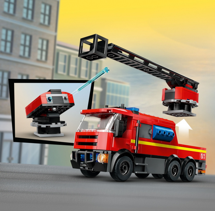 LEGO City Fire 60414 - Brandstation med brandbil
