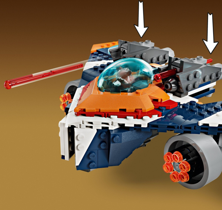 LEGO Super Heroes Marvel 76278 - Rocket\'s Warbird vs. Ronan