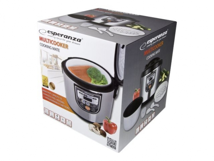 Esperanza EKG011 multi cooker 5 L 860 W svart rostfritt stål Esperanza EKG011 multi cooker 5 L 860 W svart rostfritt stål