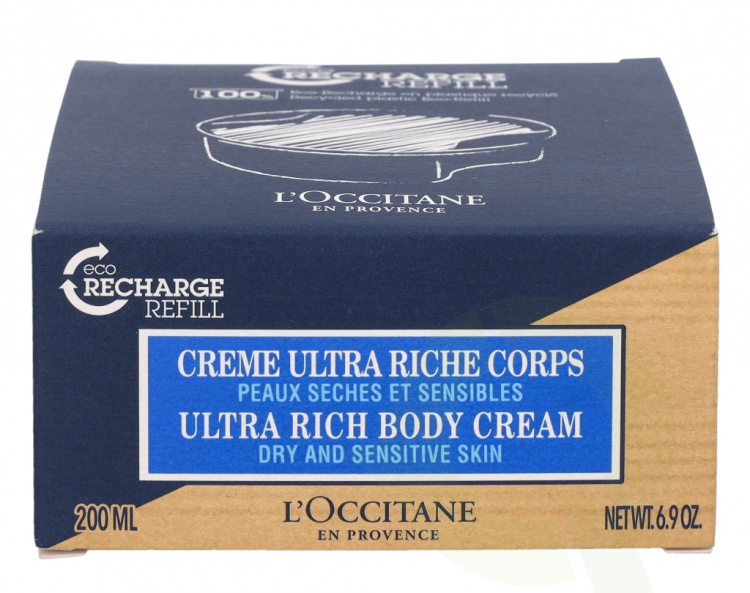 L\'Occitane Shea Butter Ultra Rich Body Cream 200 ml Dry And Sensitive Skin