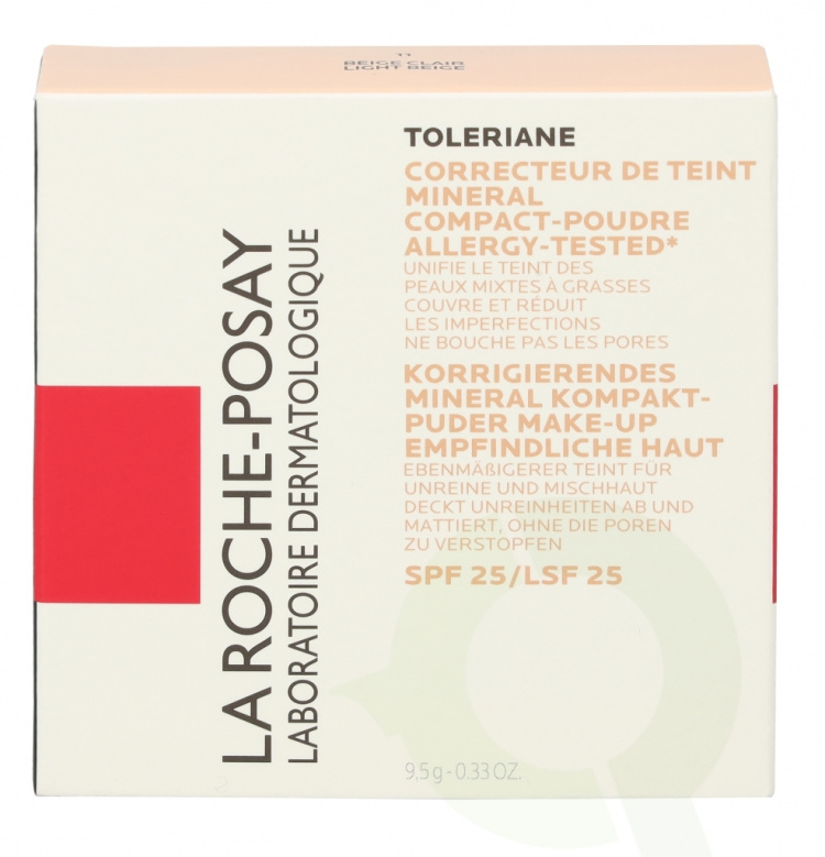 La Roche-Posay La Roche Toleriane Teint Mineral Compact Powder SPF25 9.5 gr #11 Light Beige