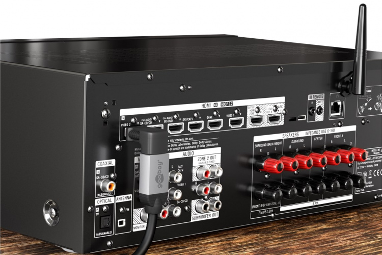 Goobay HDMI™-vinkeladapter, Guldpläterad (4K @ 60 Hz) HDMI™-uttag (typ A) > HDMI™ kontakt (typ A) 270 ° Goobay HDMI™-vinkeladapter, Guldpläterad (4K @ 60 Hz) HDMI™-uttag (typ A) > HDMI™ kontakt (typ A) 270 °