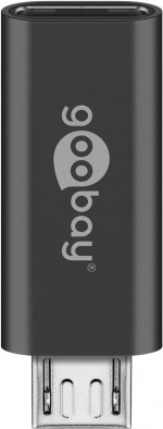Goobay Micro-USB/USB-C™ OTG Hi-Speed-adapter för anslutning av laddkablar USB-C™ uttag > USB 2,0 mikro plugg (typ B)