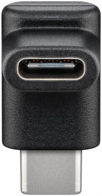 Goobay Adapter USB-C™ till USB-C™ 90°, svart USB-C™ uttag > USB-C™ plugg