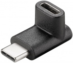 Goobay Adapter USB-C™ till USB-C™ 90°, svart USB-C™ uttag > USB-C™ plugg