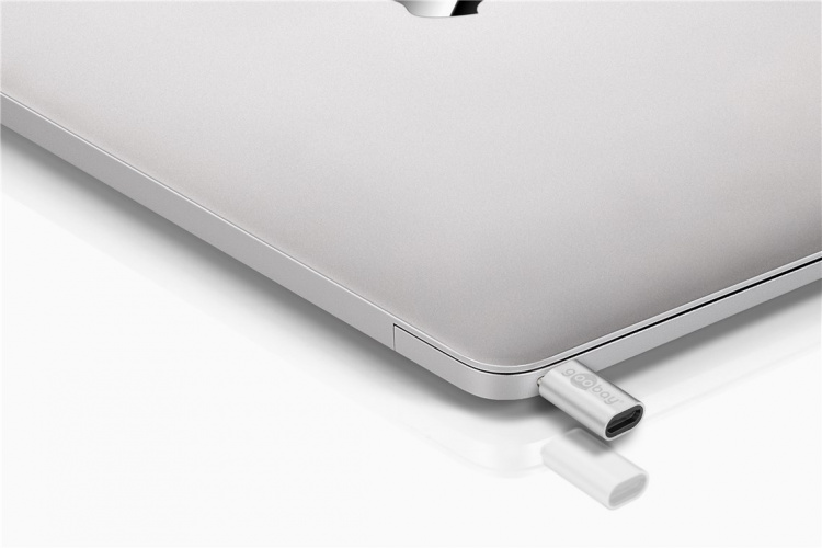 Goobay Adapter USB-C™ till USB 2.0 Micro-B, silver USB-C™ plugg > USB 2,0 mikro uttag (typ B)