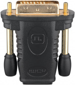 Goobay HDMI™/DVI-D-adapter, Guldpläterad HDMI™-uttag (typ A) > DVI-D-kontakt Dual Link (24 + 1 pin)