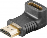 Goobay HDMI™ vinkeladapter 270°, guldpläterad, 8K @ 60 Hz HDMI™-uttag (typ A) > HDMI™ kontakt (typ A) 270 ° Goobay HDMI™ vinkeladapter 270°, guldpläterad, 8K @ 60 Hz HDMI™-uttag (typ A) > HDMI™ kontakt (typ A) 270 °