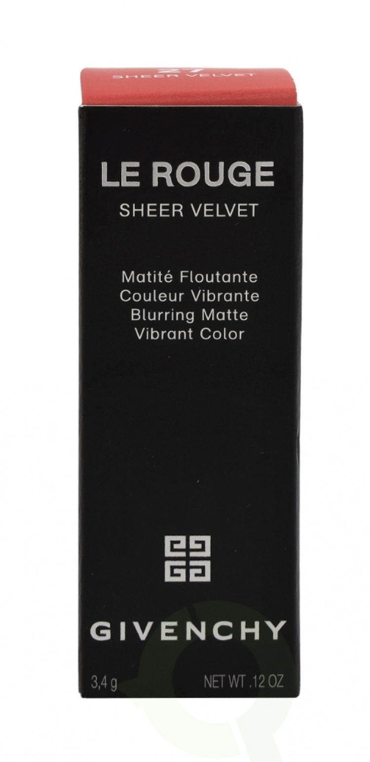 Givenchy Le Rouge Sheer Velvet Matte Refillable Lipstick 3.4 g #027 Rouge Infuse