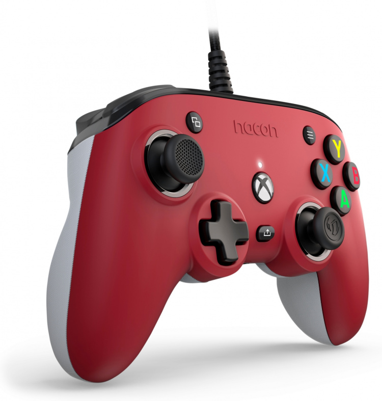 Nacon Pro Compact trådbunden spelkontroll, röd, Xbox / PC
