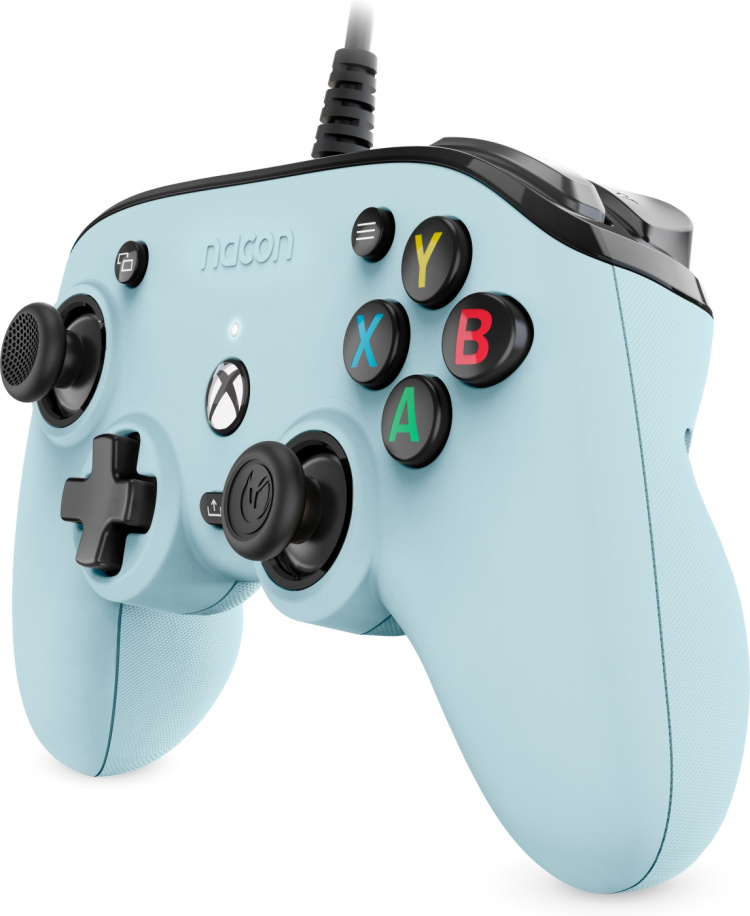 Nacon Pro Compact trådbunden spelkontroll, ljusblå, Xbox / PC Nacon Pro Compact trådbunden spelkontroll, ljusblå, Xbox / PC