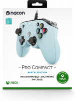 Nacon Pro Compact trådbunden spelkontroll, ljusblå, Xbox / PC Nacon Pro Compact trådbunden spelkontroll, ljusblå, Xbox / PC