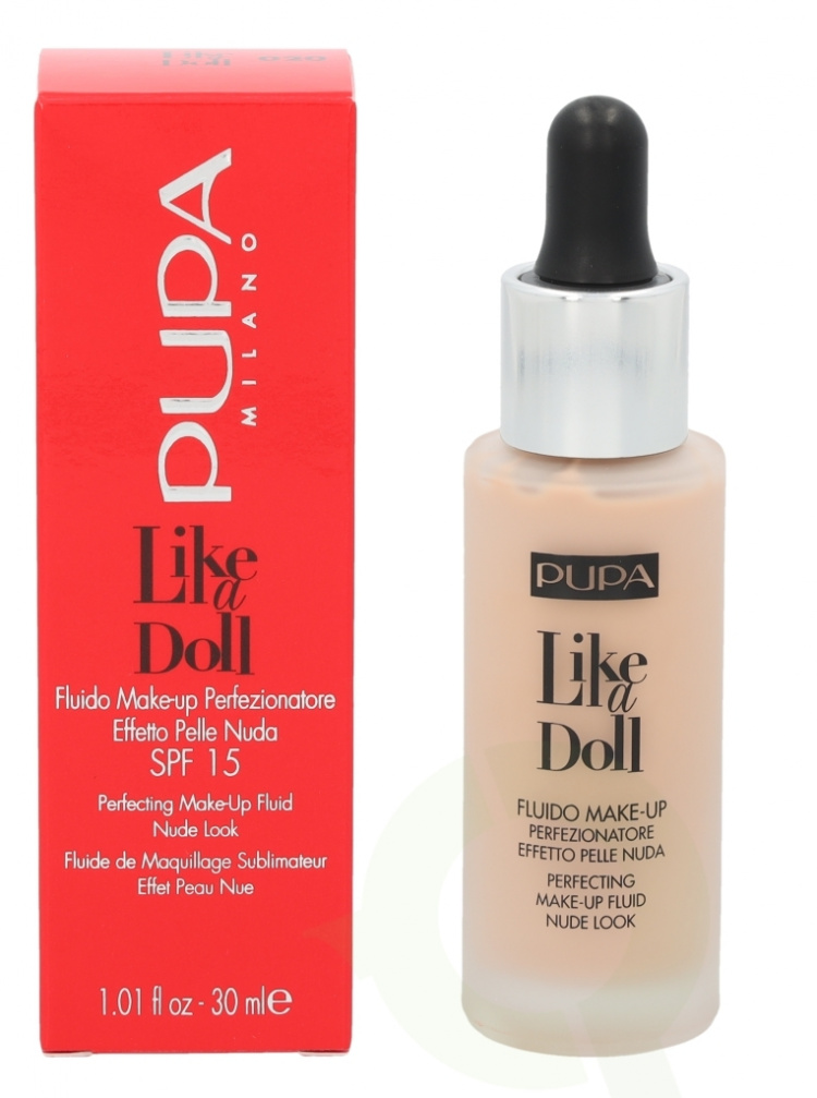 Pupa Milano Pupa Pupa Like A Doll Perfecting Make-Up Fluid SPF15 30 ml #020 Light Beige