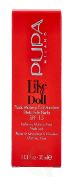 Pupa Milano Pupa Pupa Like A Doll Perfecting Make-Up Fluid SPF15 30 ml #010 Porcelain