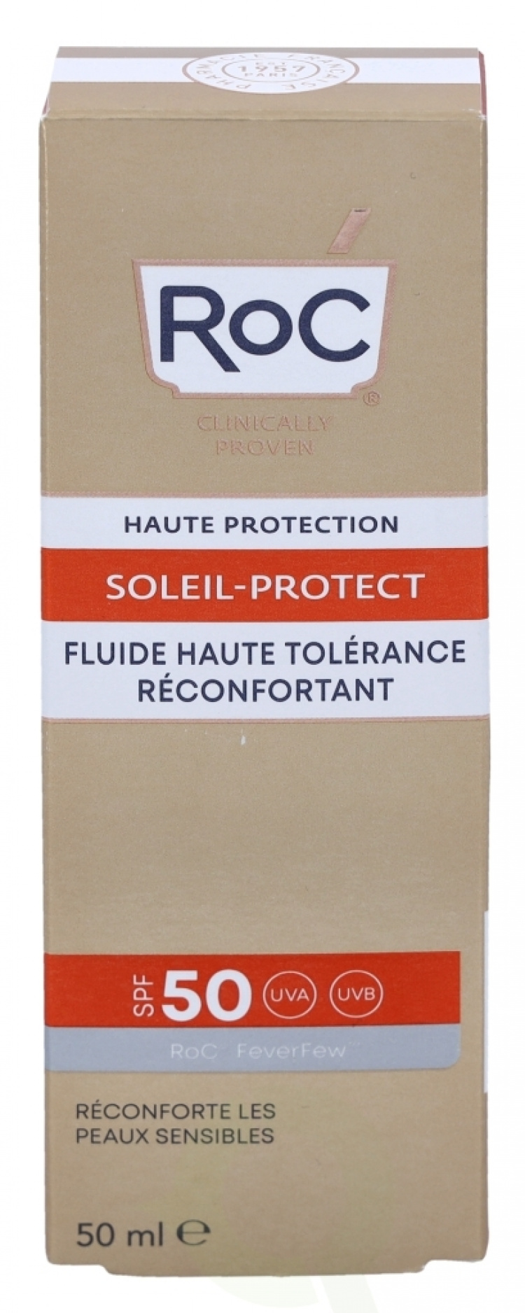 ROC Soleil-Protect High Tolerance Fluid SPF50+ 50 ml Comforts Sensitive Skin