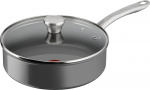 Tefal (RE)NEW+ -Sauteuse, 24 cm, keramisk beläggning, grå Tefal (RE)NEW+ -Sauteuse, 24 cm, keramisk beläggning, grå