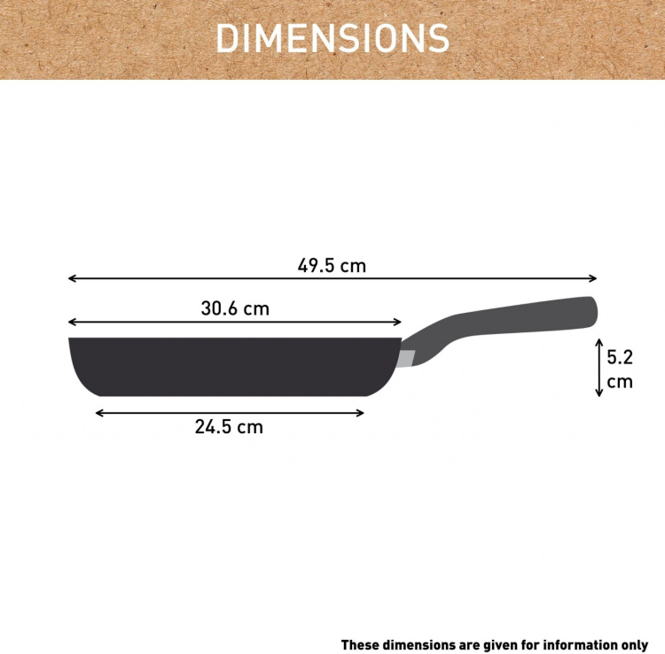 Tefal (RE)NEW+ -stekpanna, 30 cm, keramisk beläggning, grått.
