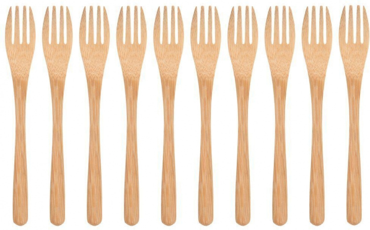Maku Kitchen Life bambugaffel, 16 cm, 10 stycken Maku Kitchen Life bambugaffel, 16 cm, 10 stycken