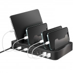 LogiLink Laddare 10-portar 120W PD/QC3 Svart