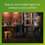 Philips Kylis Väggarmatur Up-/downlight (2xGU10-sockel) IP44 Rostfritt stål Svart