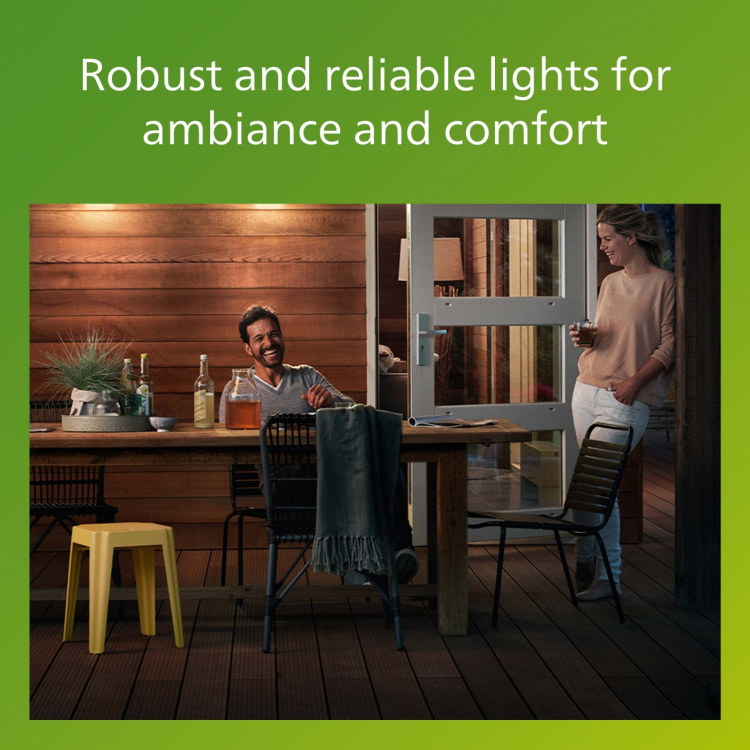 Philips Kylis Väggarmatur Up-/downlight (2xGU10-sockel) IP44 Rostfritt stål Svart