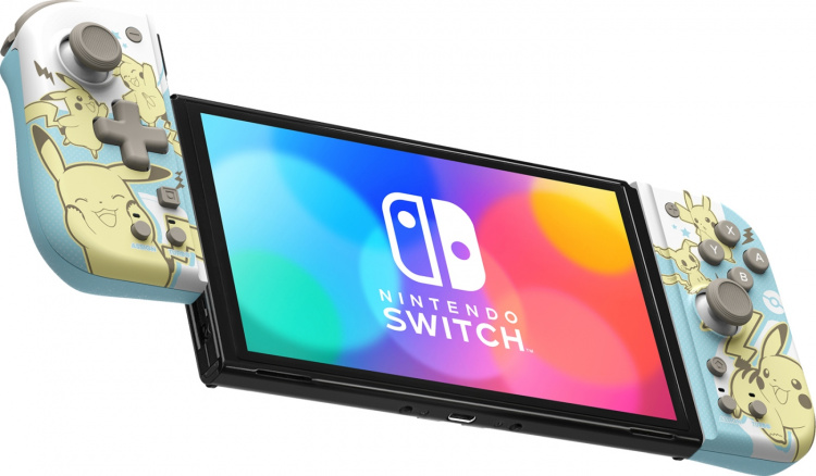 Hori Split Pad Compact -spelkontroll, Pikachu, Switch / Switch OLED