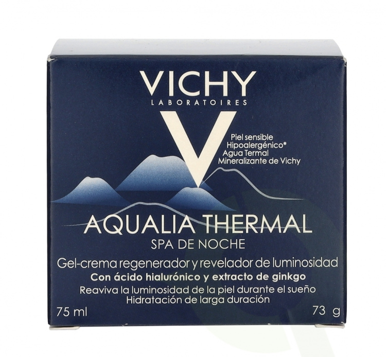 Vichy Aqualia Thermal Night Spa Gel-Creme 75 ml Met Hyaluronzuur & Ginkgo-Extract