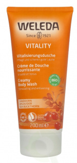 Weleda Vitality Creamy Body Wash 200 ml Sanddorn, Stimulating And Enlivening