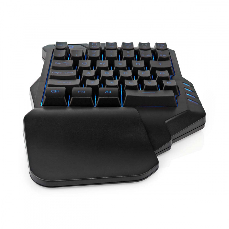 Nedis Trådat Gaming Tagentbord | USB Type-A | Membrantangenter | RGB | Enhandig | Universell | USB ström | Strömkabel längd: 1.60 m | Spel