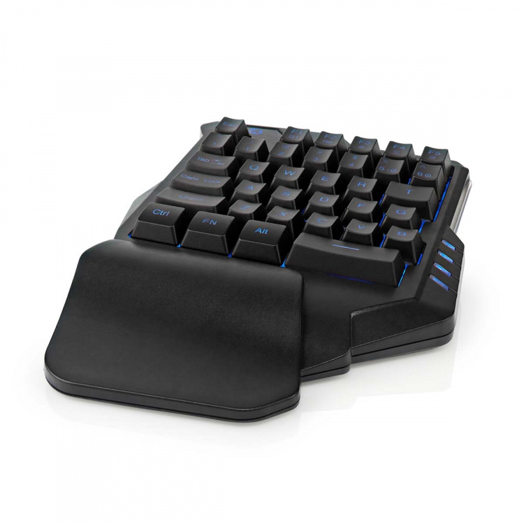 Nedis Trådat Gaming Tagentbord | USB Type-A | Membrantangenter | RGB | Enhandig | Universell | USB ström | Strömkabel längd: 1.60 m | Spel