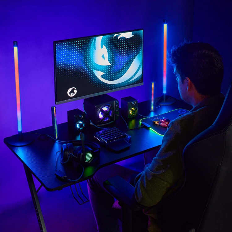 Nedis Trådat Gaming Tagentbord | USB Type-A | Membrantangenter | RGB | Enhandig | Universell | USB ström | Strömkabel längd: 1.60 m | Spel