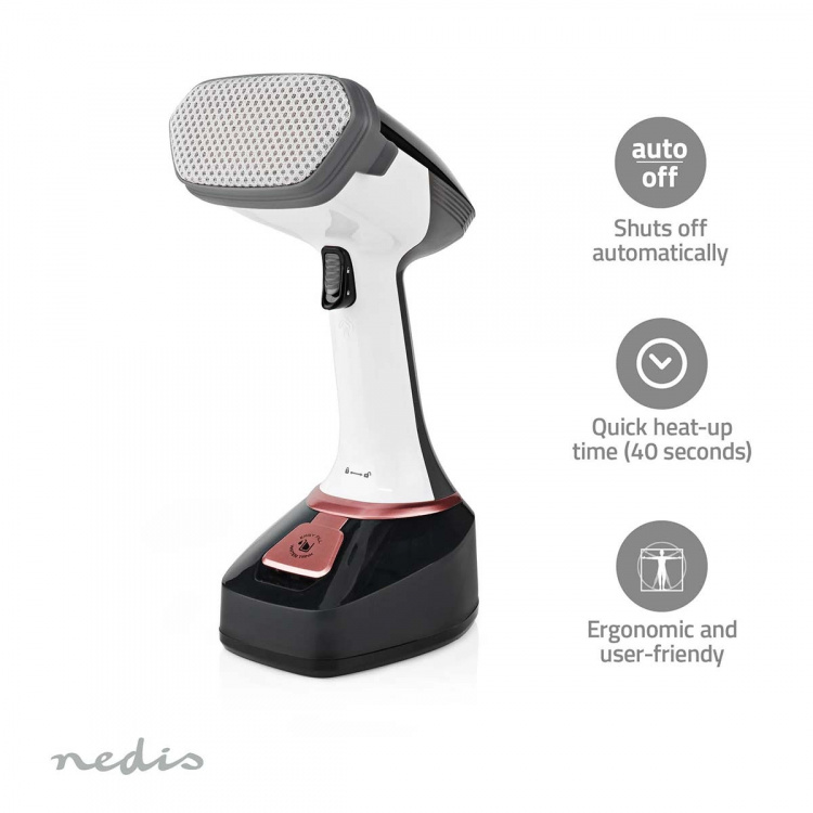 Nedis Garment Steamer | 1400 W | 0.32 l | Avtagbar vattenbehållare | 25 g/m
